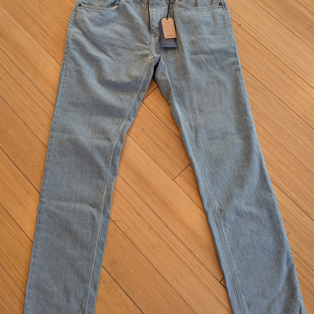Roark HWY 133 Slim Straight Denim Jeans, 33 X 32